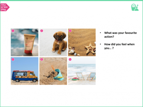 One of Now Press Play's Actions Storyboard editable follow-on learning resources