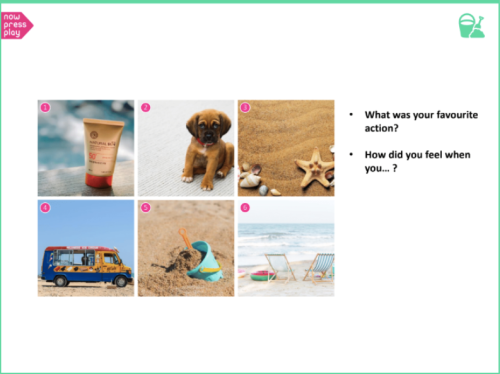 One of Now Press Play's Actions Storyboard editable follow-on learning resources