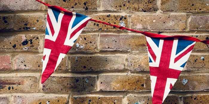 Union Jack bunting for a VE Day party